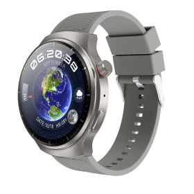 Location Information Reminder Blood Pressure Camera Bluetooth Watch (Option: Silver silicone)