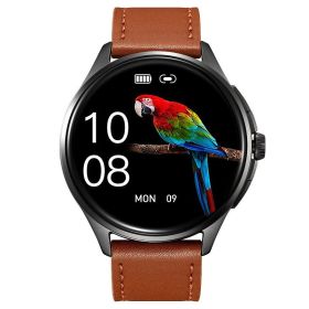 Smart NFC Magnetic Charging Blood Oxygen Detection Watch (Option: Belt Brown)
