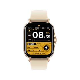 Smart Watch Glass Multi-function Bluetooth Calling Heart Rate (Color: Gold)