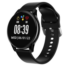 Smart Watch Round Bluetooth Calling (Option: Tape Black)
