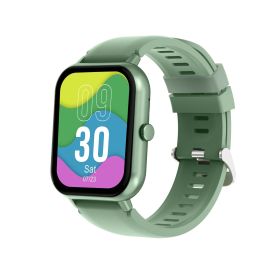 Blood Oxygen Monitor Alarm Clock Weather Bluetooth Calling Watch (Color: Green)