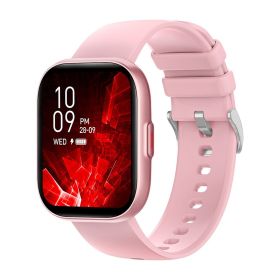 High-end Heart Rate Meter Step Plastic Call Smart Watch (Color: Pink)