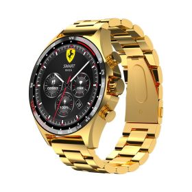 New Smart Watch Sports Health Monitoring (Color: Gold)