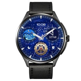Smart NFC Magnetic Charging Blood Oxygen Detection Watch (Option: Belt Black)