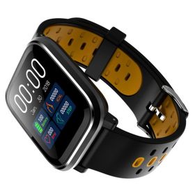 Supply Smart Bracelet Q58 Heart Rate Blood Pressure Monitoring Phone Information Reminder (Option: Black Orange)