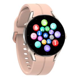 Non-invasive Blood Glucose Infrared Blood Oxygen Bluetooth Calling Watch (Option: Gold Shell Pink Capsule)