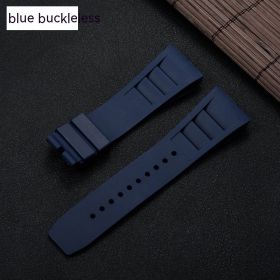 Silicone Strap Replacement Silicone Watchband Accessories Men Watch Band (Color: Dark Blue)