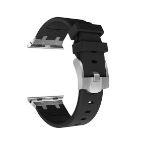 Liquid Silicone Strap Richard Modified Wrist Strap (Option: Silver Black-42or44or45or49MM)