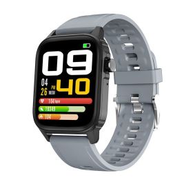 Temperature Measurement Heart Rate Alarm Sleep Sports Watch (Color: Silver)