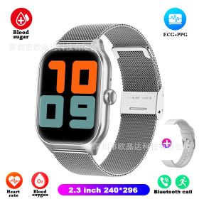 Full Touch Bluetooth Call Smart Bracelet (Option: Silver Network)