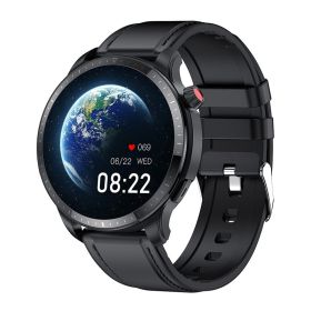 Smart Watch Body Temperature Heart Rate Bluetooth Calling (Option: Black Leather)