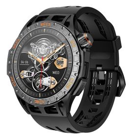 Round Screen Waterproof Record Number Of Steps Watch (Option: Star Black)
