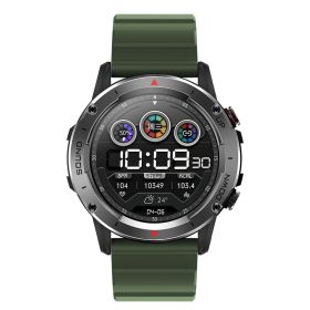 Smart Silicone Watch Bluetooth Calling (Color: Green)