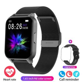 Smart Color Screen Health Detection Watch (Option: Mesh Belt Black)