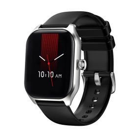 Smart Watch Color Screen Bluetooth Calling Watch Fitness (Color: Black)
