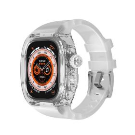 Generation 49mm Watch Band Transparent Case Translucent Silicone Modification Cover (Option: Translucent-49mm)