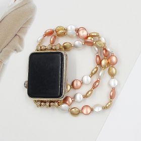 Watch Round Beaded Strap Band (Option: Color-38or40or41MM)