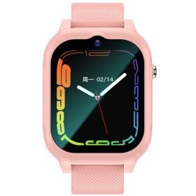 Watch Waterproof Video Call Voice Micro Chat (Color: Pink)