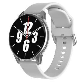 Smart Watch Round Bluetooth Calling (Option: Tape Silver)