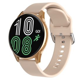 Smart Watch Round Bluetooth Calling (Option: Tape Gold)