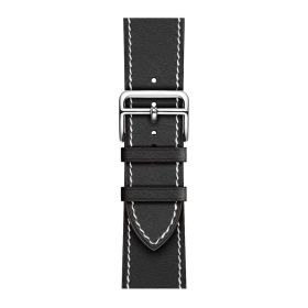Applicable First Layer Cowhide PU Leather Watch Band Same Strap (Option: Black-38mm40mm41mm155mm 188mm)