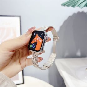 Wheat Magnetic Buckle Metal Stainless Steel Strap (Option: Starlight-42 Or 44 Or 4549mm)